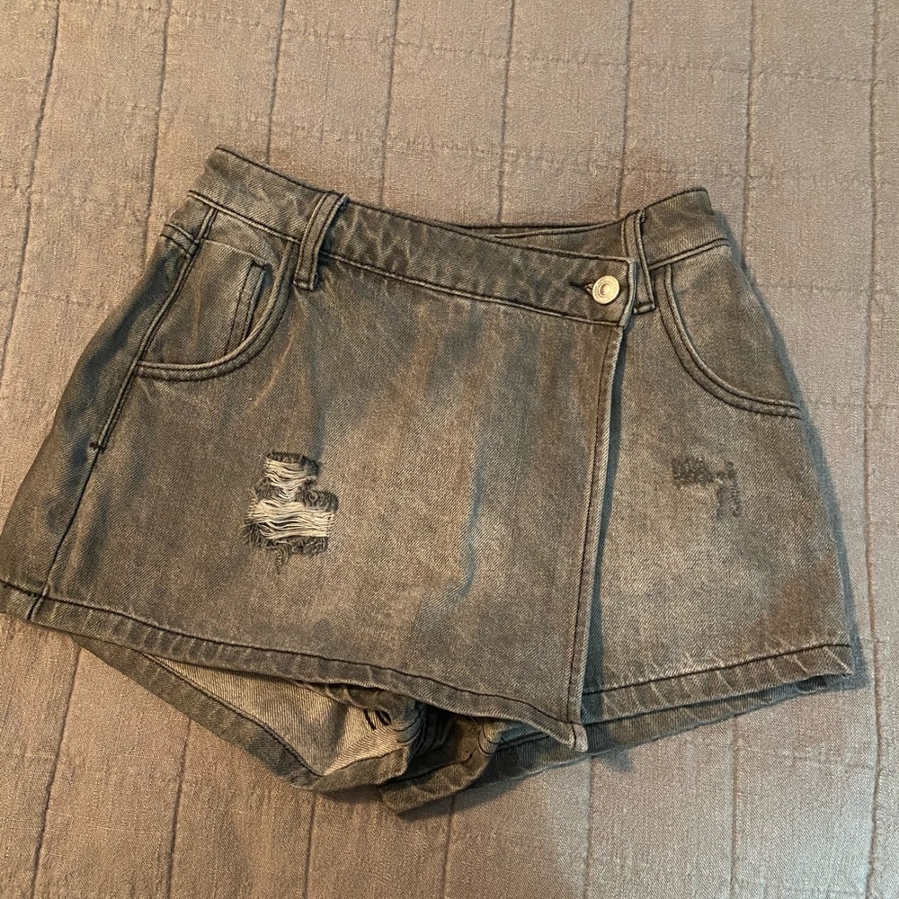 Denim skort